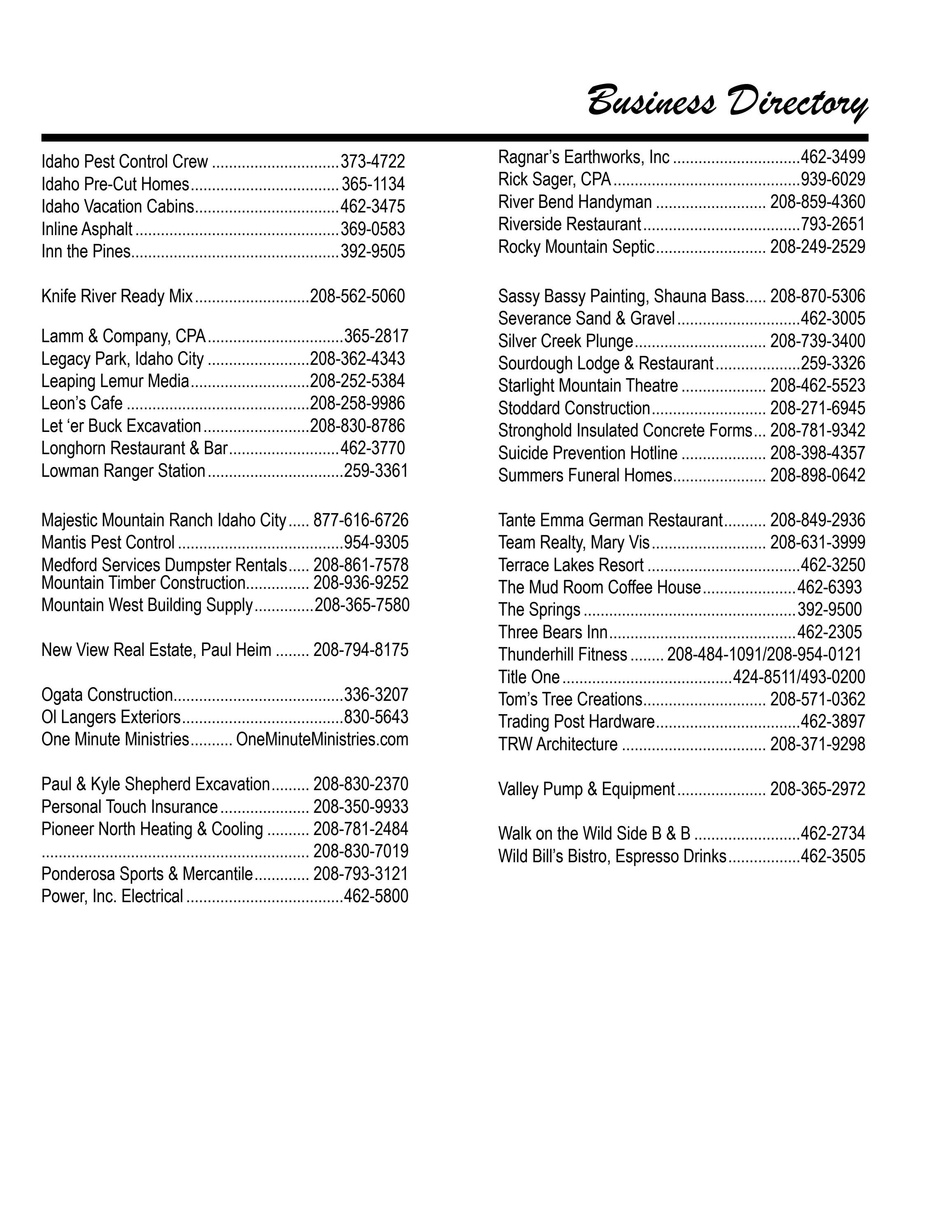 Boise County Guide page 41