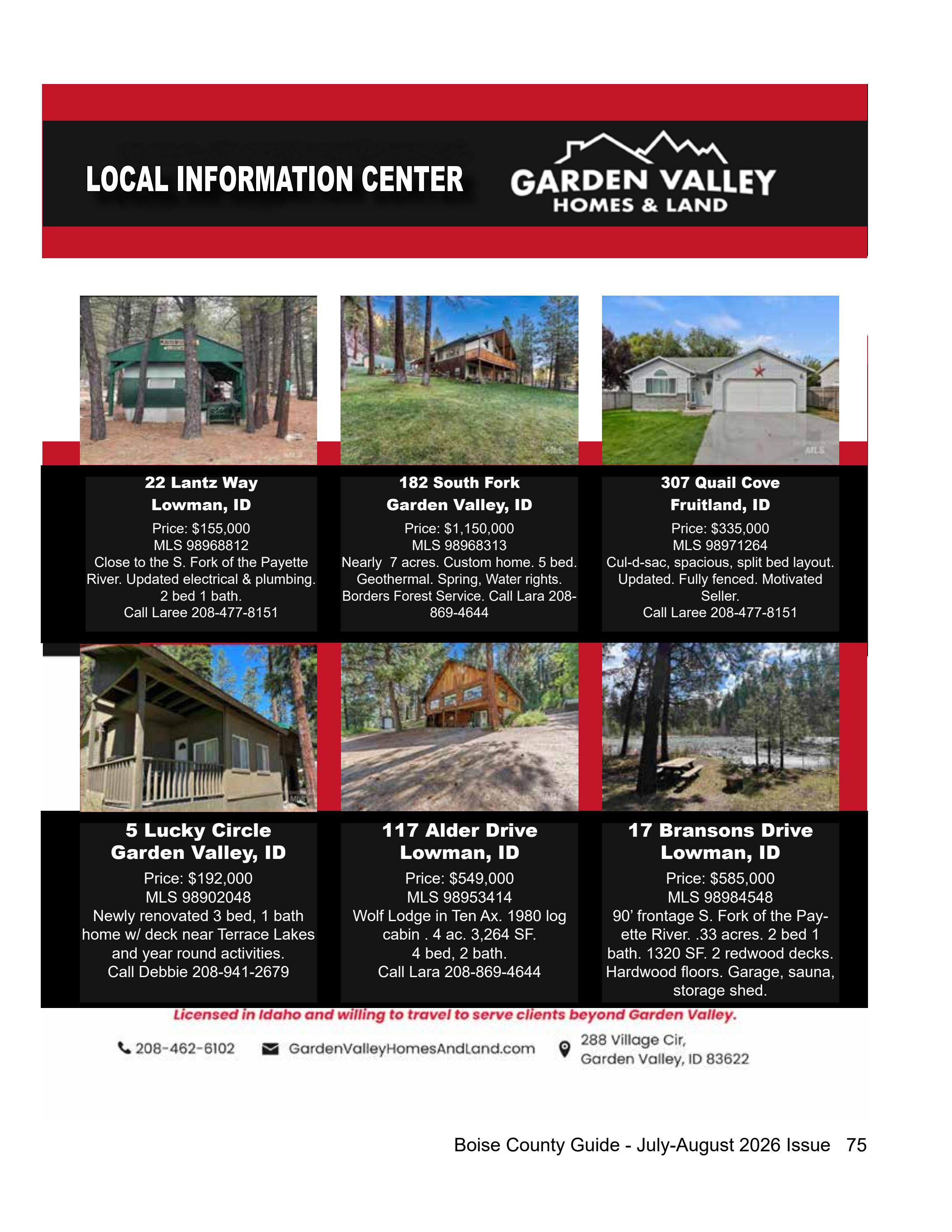 Boise County Guide page 75