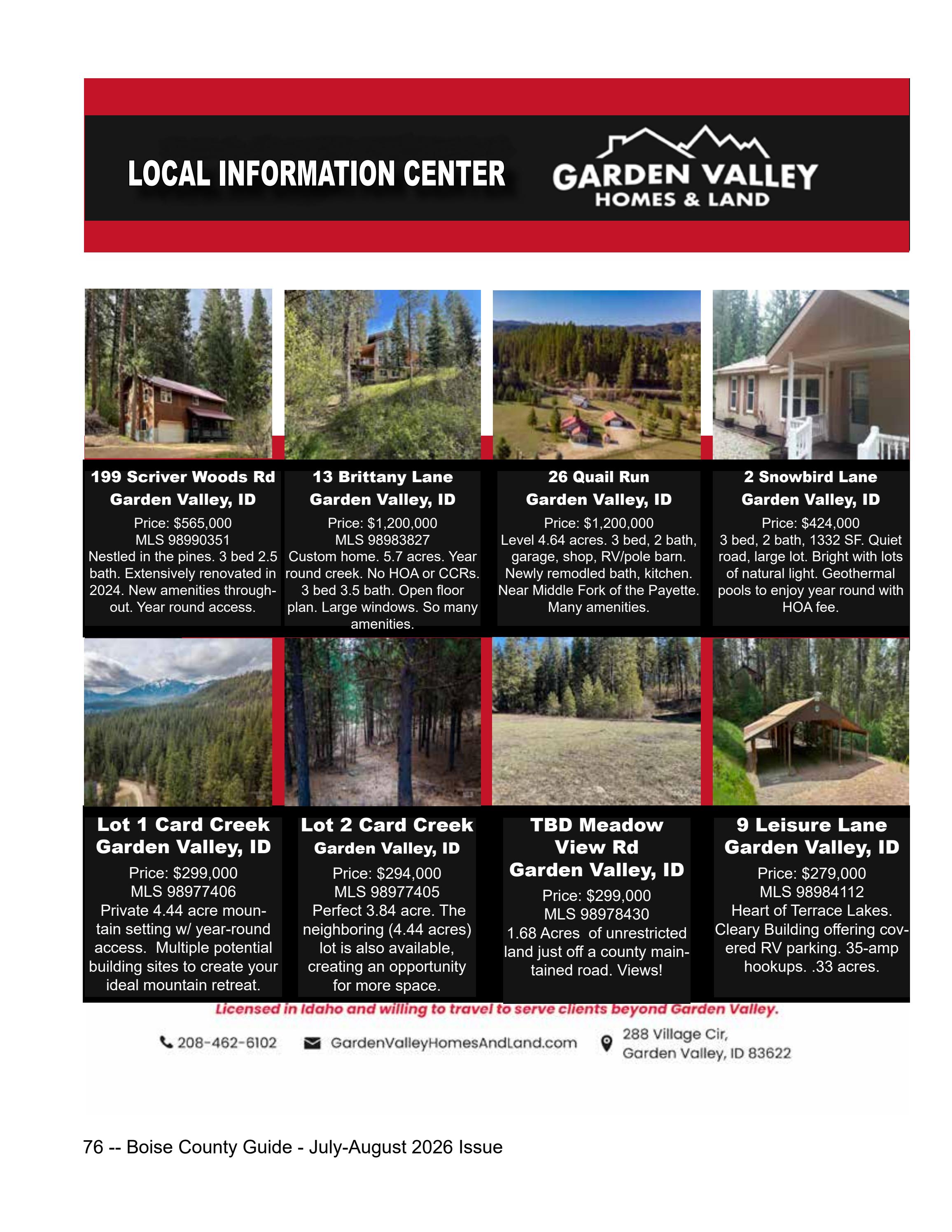 Boise County Guide page 76